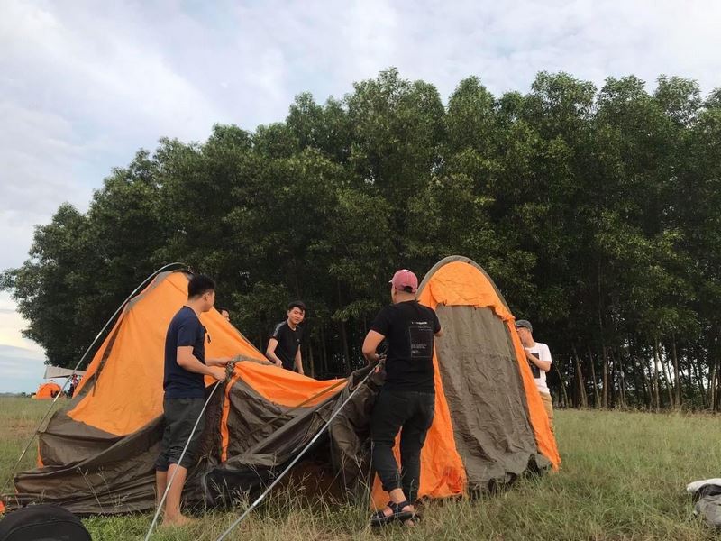 Lều cắm trại là một sản phẩm được thiết kế từ bạt, vải