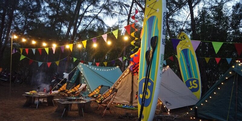 Cắm trại ở Hồ Cốc